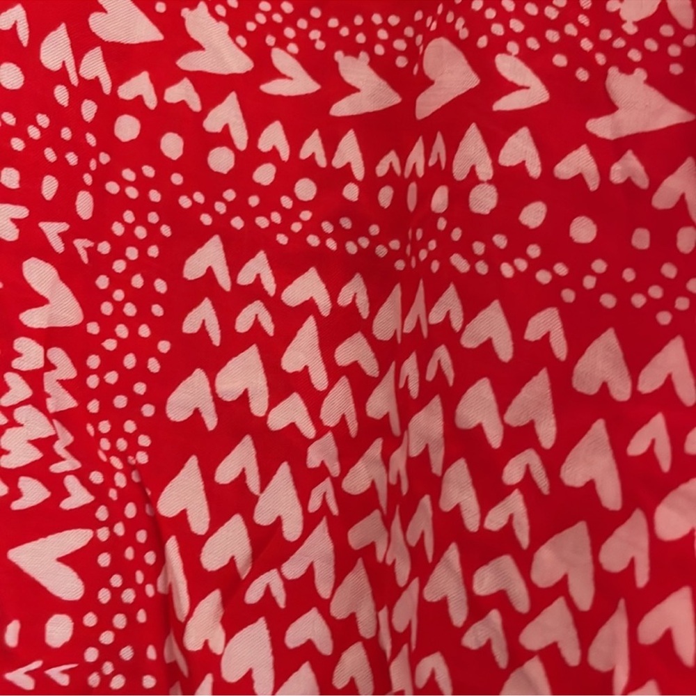 VICTORIA'S SECRET RED & WHITE HEART PRINT KIMONO ROBE - Picture 7 of 9